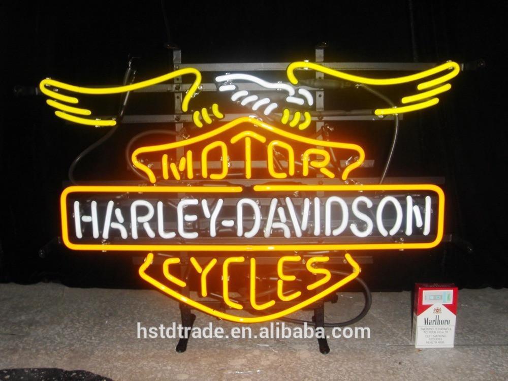 Custom Harley Davidson Eagle Neon Sign Real Neon Light