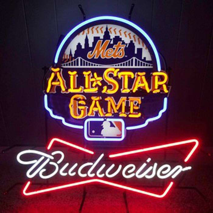 Custom Budweiser New York Mets Citi Field Star NFL Sports Neon Sign Real Neon Light
