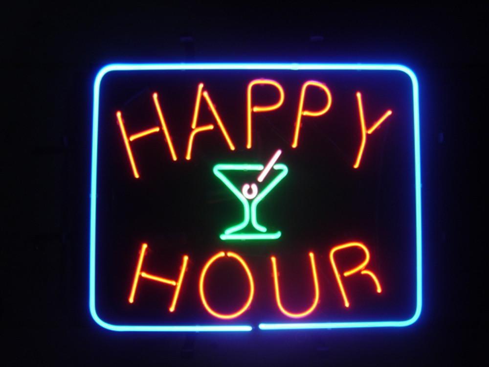 Custom Happy Hour Neon Sign