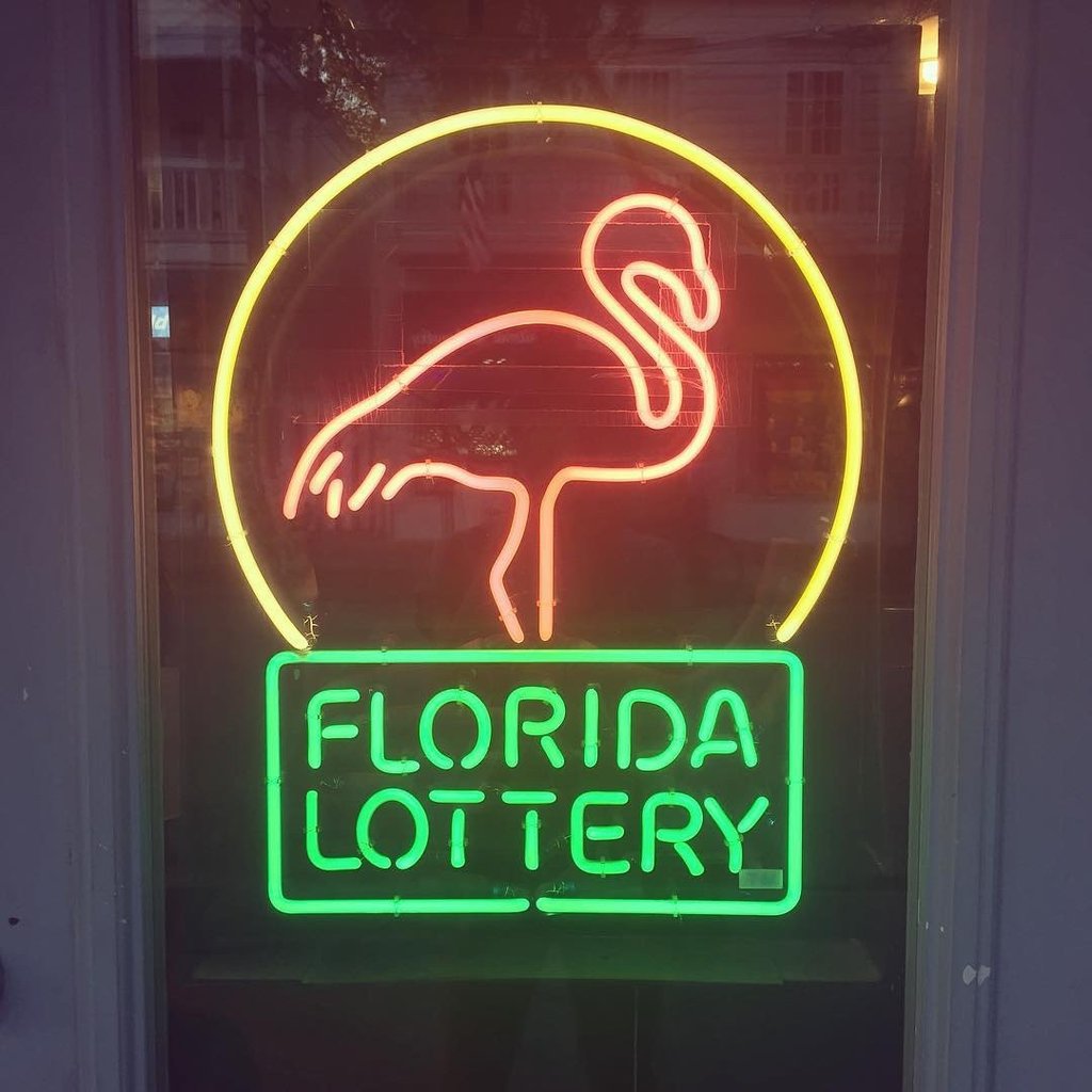 Custom Florida Lottery Neon Sign Real Neon Light