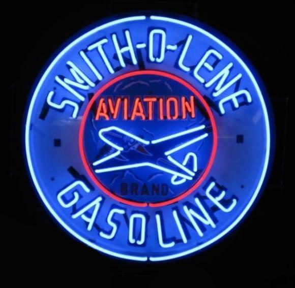 Custom Smitholene Aviation Neon Sign Real Neon Light