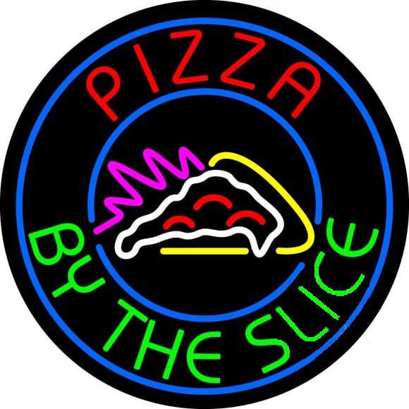 Custom Pizza By The Slice Neon Sign Real Neon Light