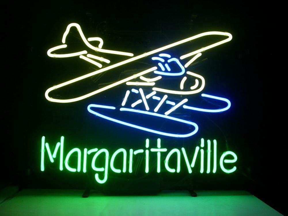 Custom Margaritaville Airplane Neon Sign