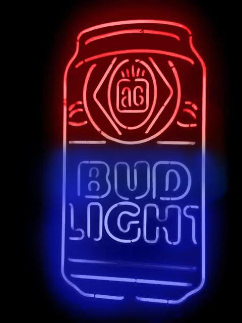 Custom Bud Light Can Jar Neon Sign Real Neon Light