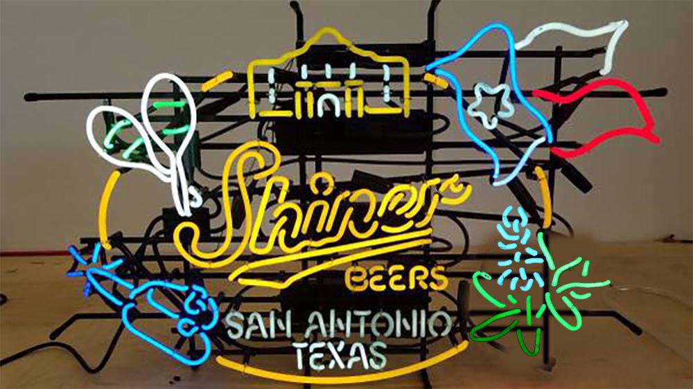Custom Shiner Beers San Antonio Texas Neon Sign Real Neon Light