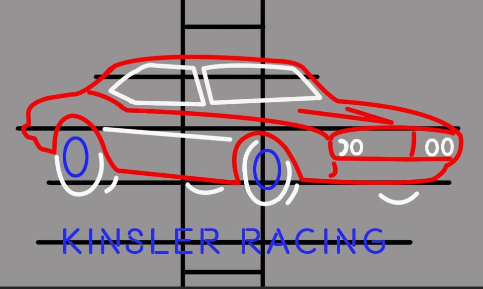 Custom Kinsler Racing 1968 Pontiac Firebird Neon Sign Real Tube Neon Light