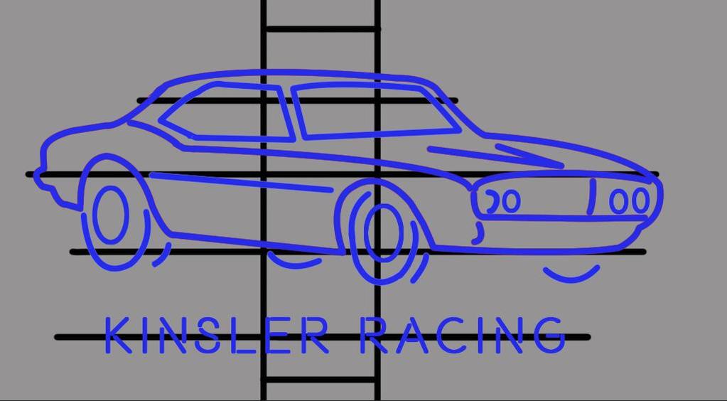 Custom Kinsler Racing 1968 Pontiac Firebird Neon Sign Real Tube Neon Light