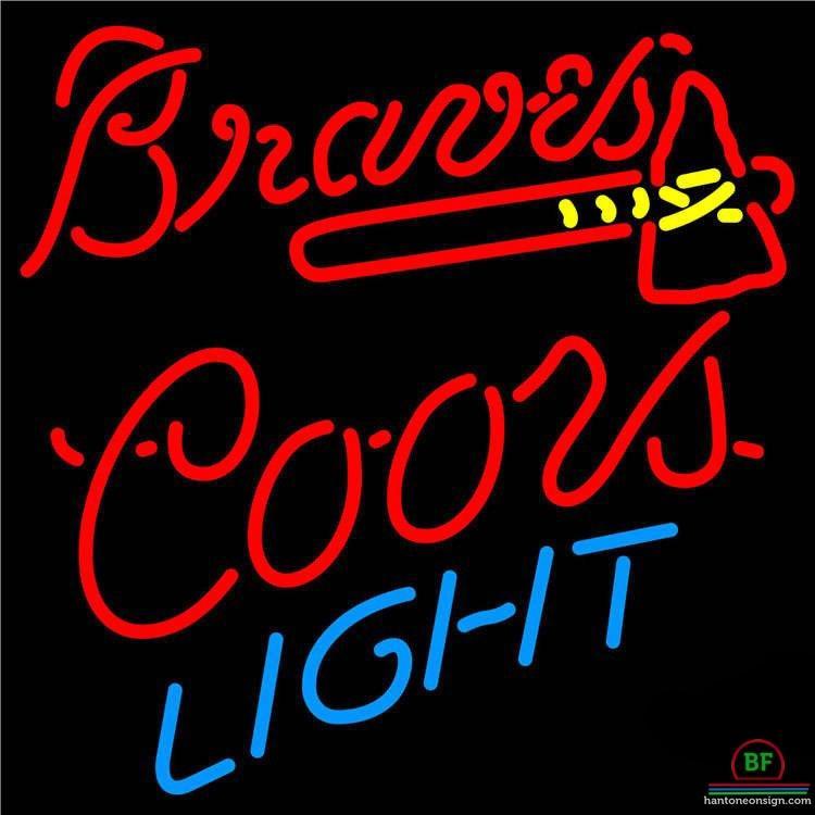 Custom Coors Light Atlanta Braves Neon Sign MLB Teams Neon Light