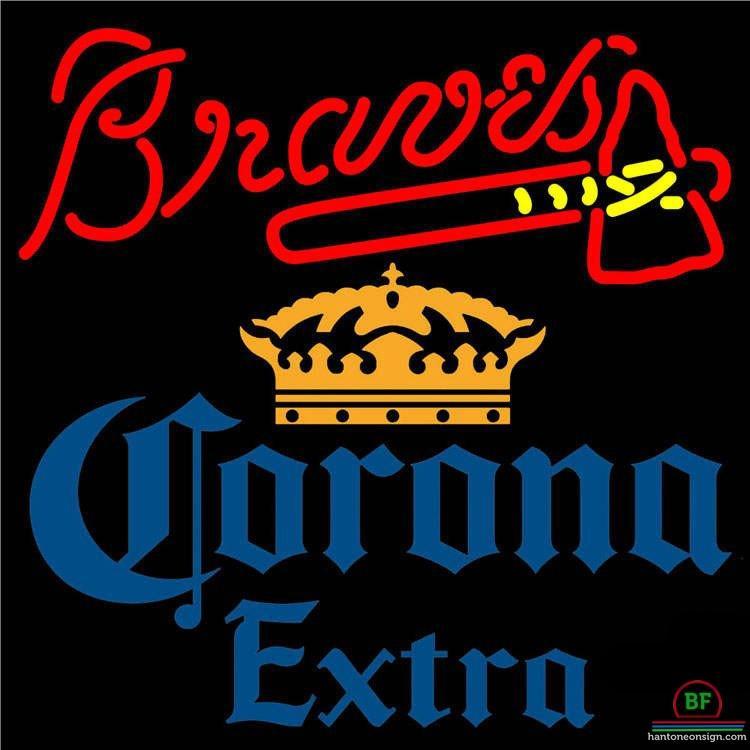 Custom Corona Extra Atlanta Braves Neon Sign MLB Teams Neon Light