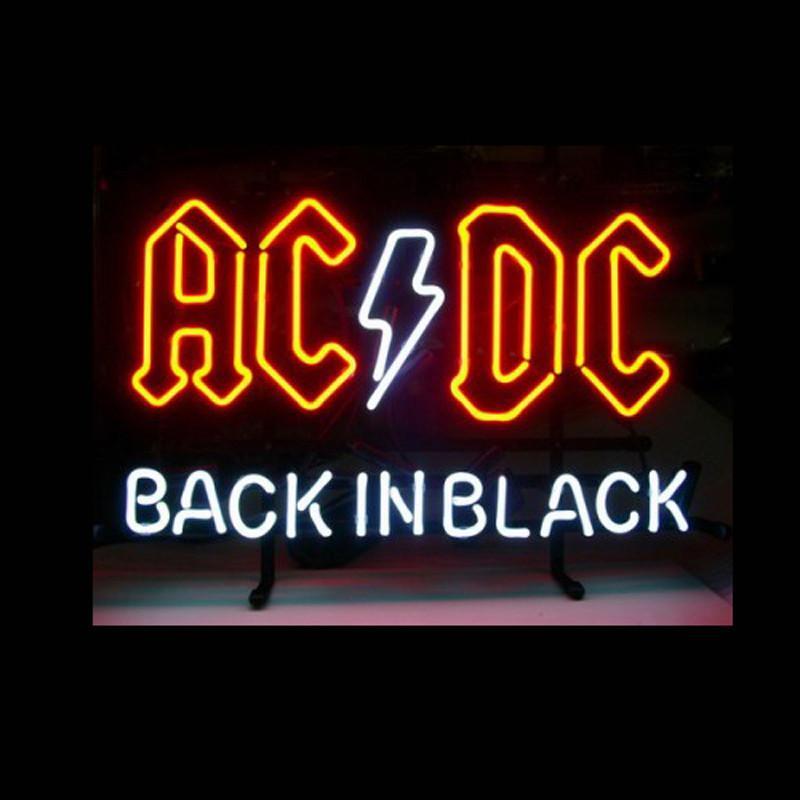 Custom Ac Dc Back In Black Neon Sign