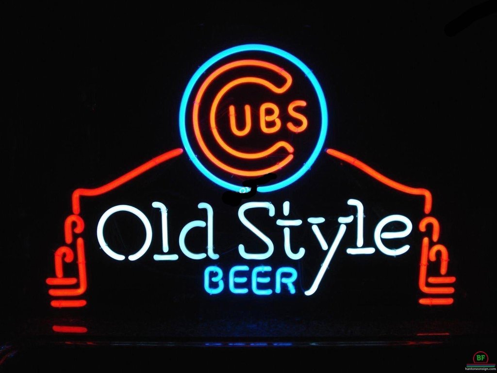 Custom Old Style Beer Chicago Cubs Neon Sign MLB Teams Neon Light