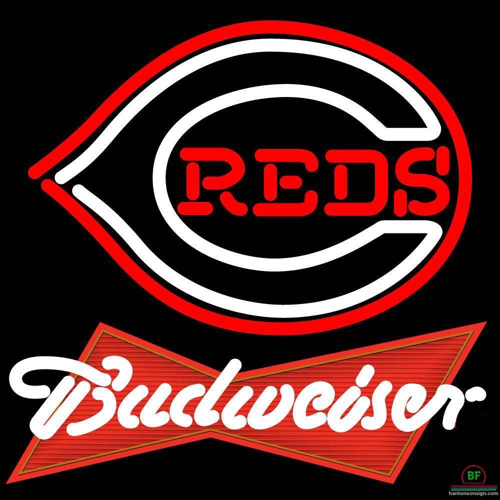 Custom Budweiser Cincinnati Reds Neon Sign MLB Teams Neon Light