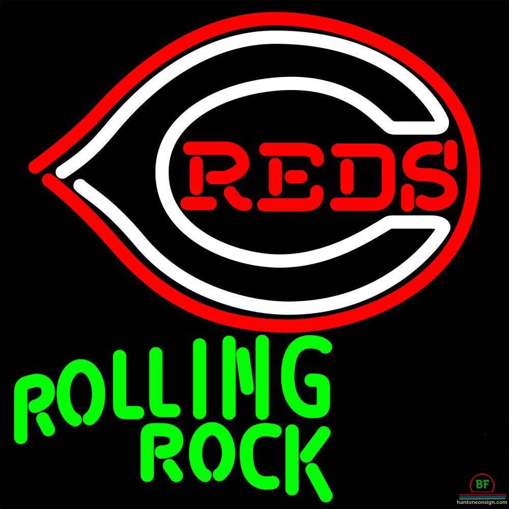 Custom Rolling Rock Cincinnati Reds Neon Sign MLB Teams Neon Light