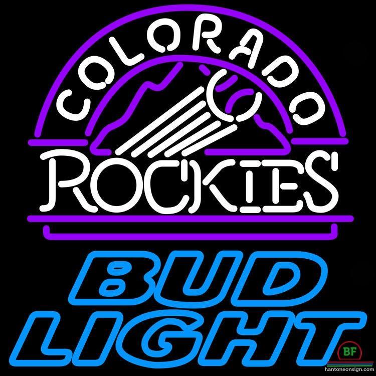 Custom Bud Light Colorado Rockies Neon Sign MLB Teams Neon Light