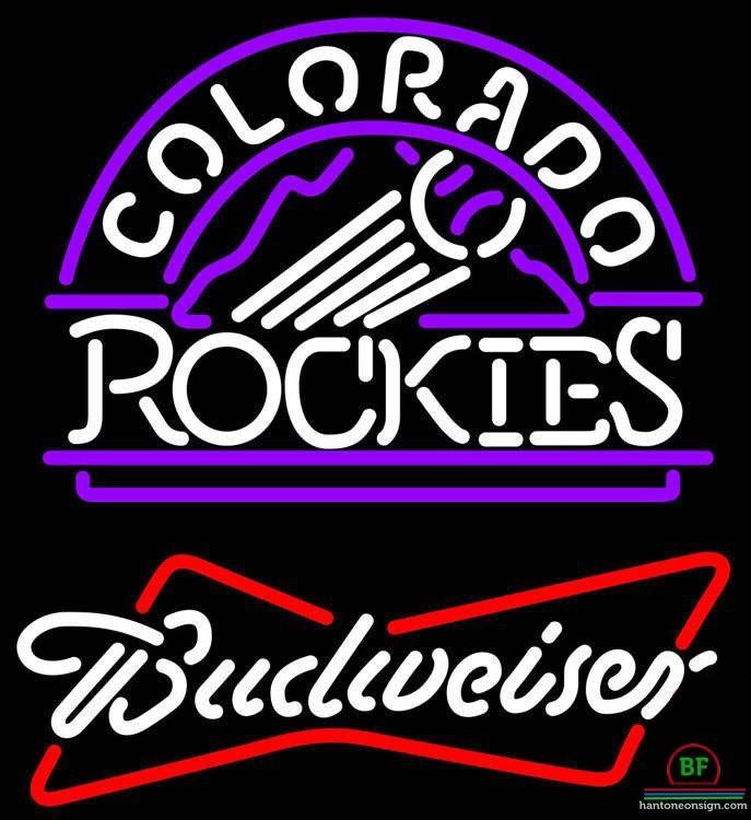 Custom Budweiser Colorado Rockies Neon Sign MLB Teams Neon Light