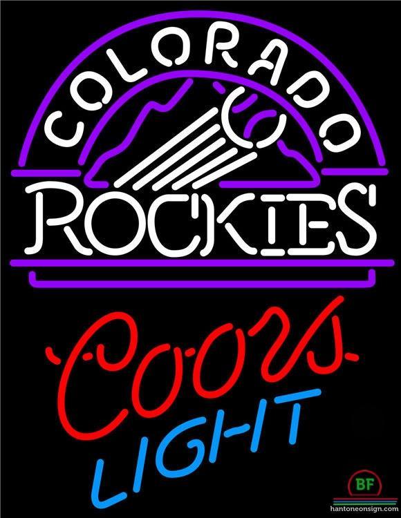Custom Coors Light Colorado Rockies Neon Sign MLB Teams Neon Light