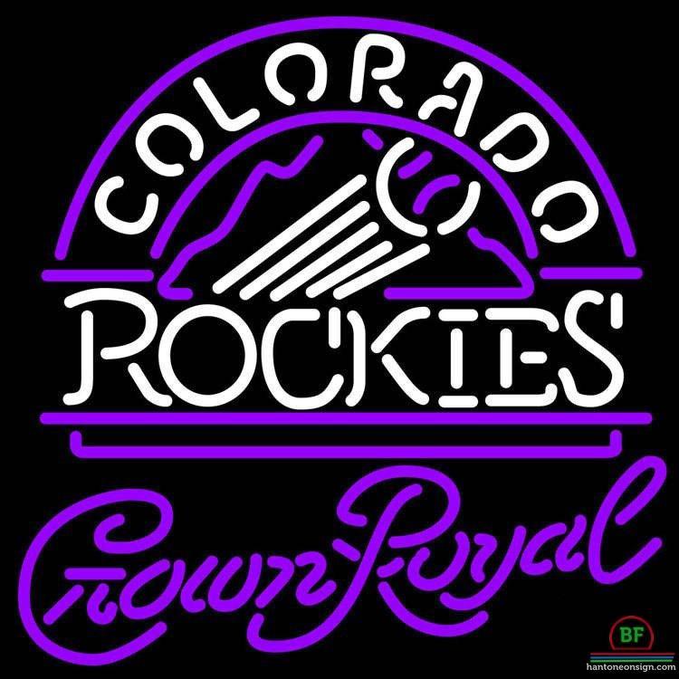 Custom Crown Royal Colorado Rockies Neon Sign MLB Teams Neon Light