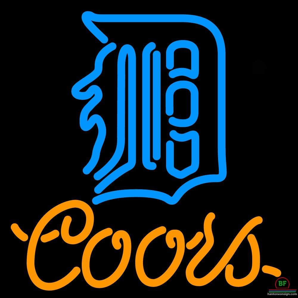 Custom Coors Light Detroit Tigers Neon Sign MLB Teams Neon Light