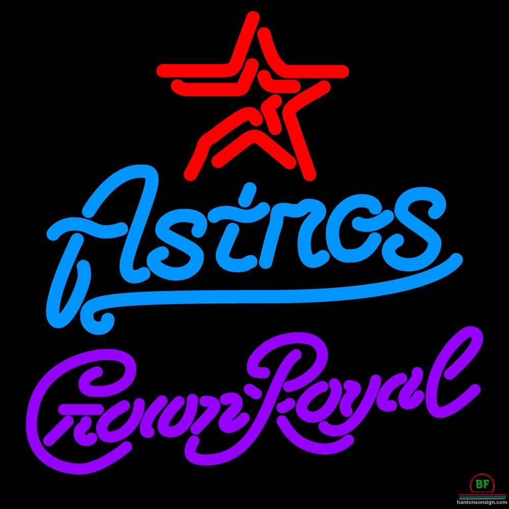 Custom Crown Royal Houston Astros Neon Sign MLB Teams Neon Light