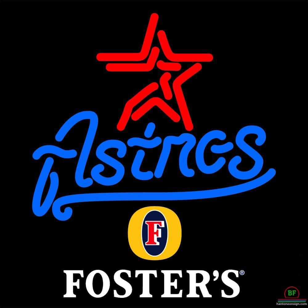 Custom Fosters Houston Astros Neon Sign MLB Teams Neon Light