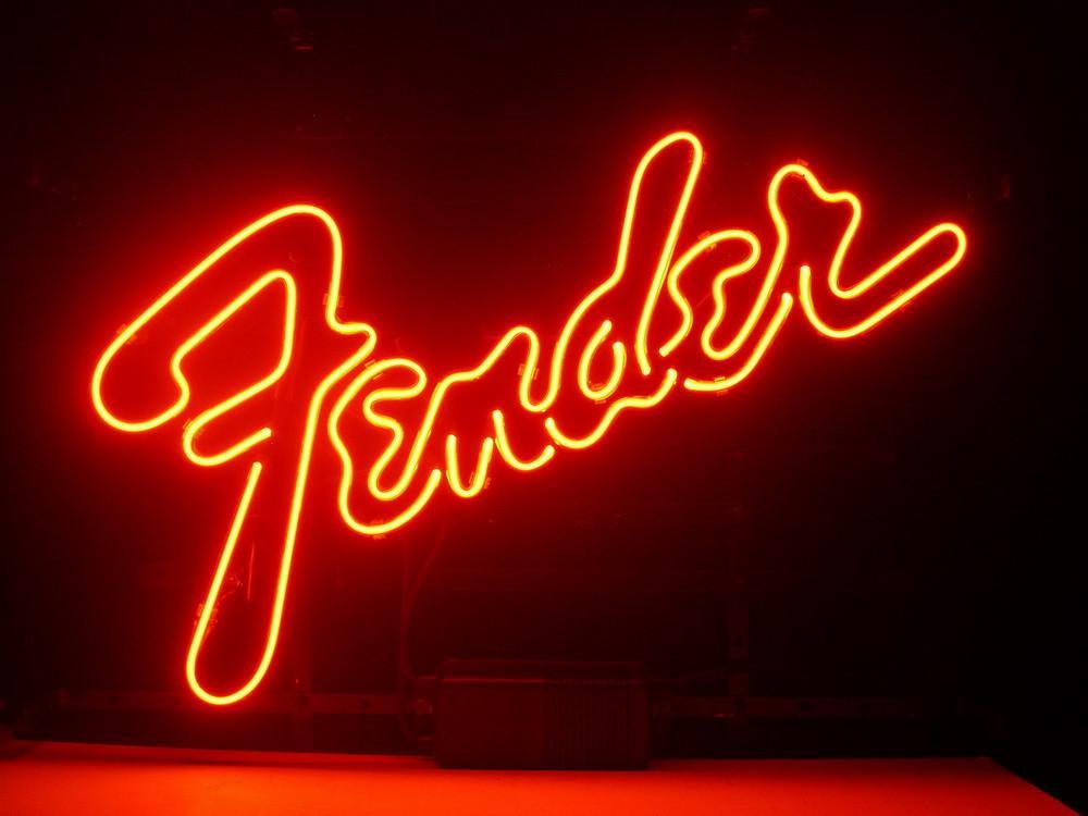 Custom Fender Music Neon Sign
