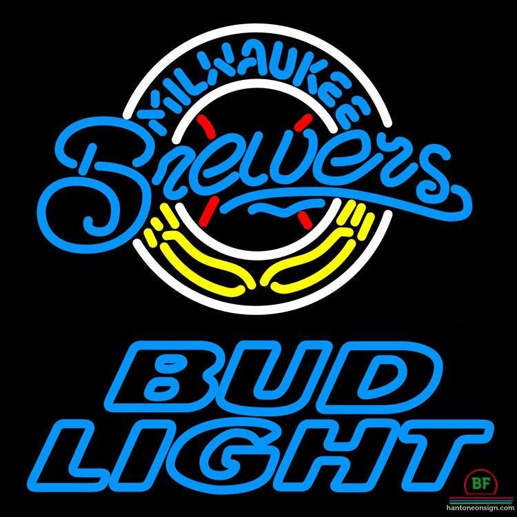 Custom Bud Light Milwaukee Brewers Neon Sign MLB Teams Neon Light