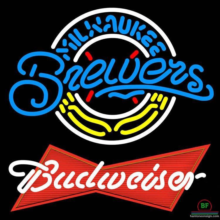 Custom Budweiser Milwaukee Brewers Neon Sign MLB Teams Neon Light