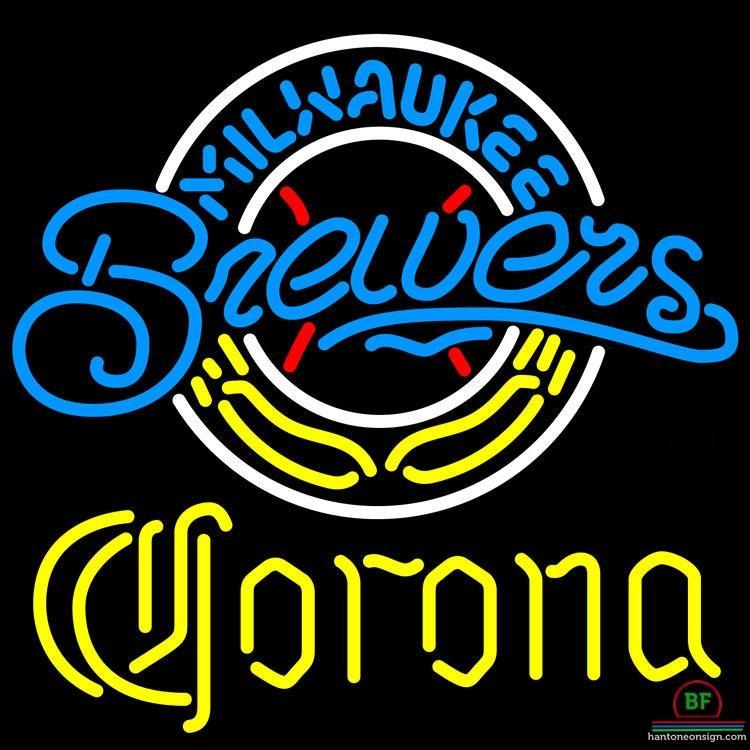 Custom Corona Milwaukee Brewers Neon Sign MLB Teams Neon Light