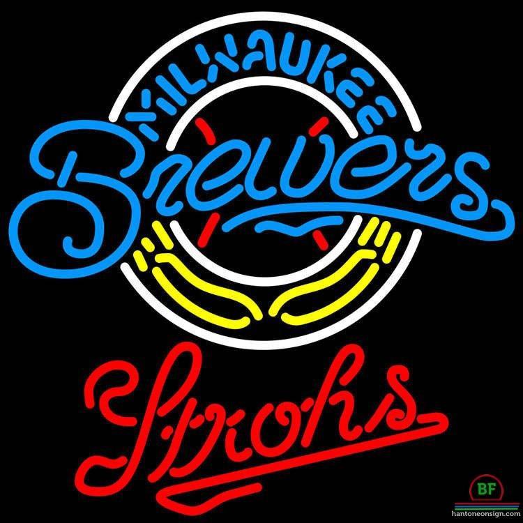 Custom Strohs Milwaukee Brewers Neon Sign MLB Teams Neon Light