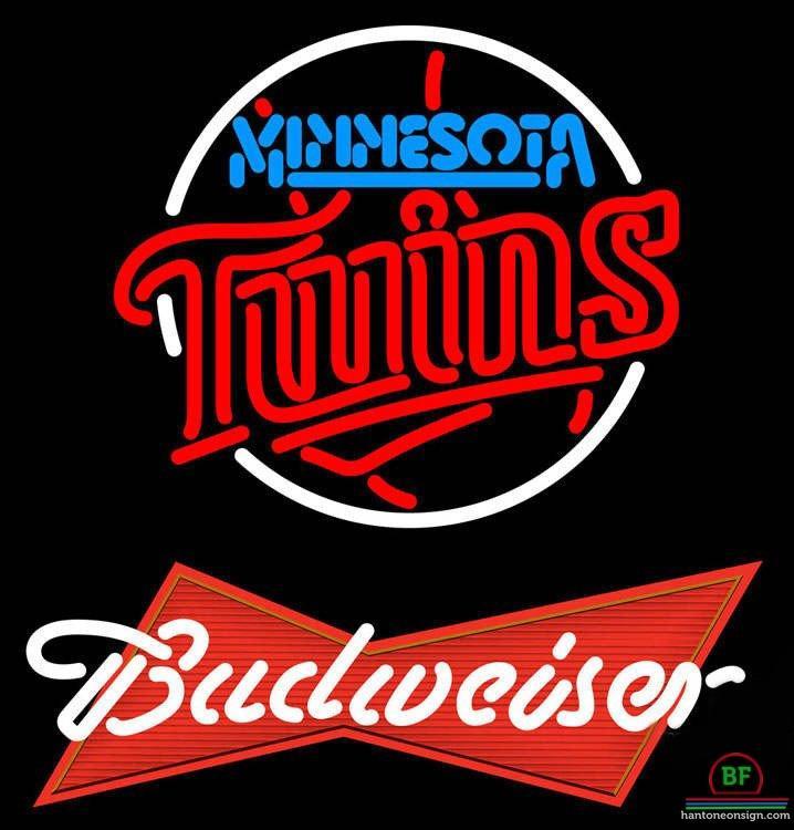 Custom Budweiser Minnesota Twins Neon Sign MLB Teams Neon Light