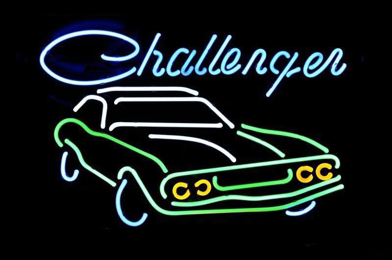Custom Big Dodge Challenger Neon Sign Real Neon Light
