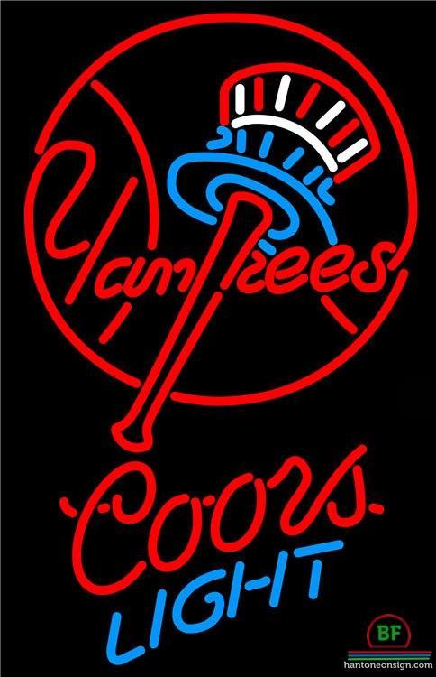 Custom Coors Light New York yankees Neon Sign MLB Teams Neon Light