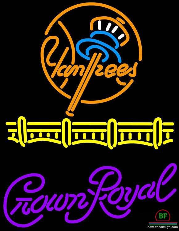 Custom Crown Royal New York yankees Neon Sign MLB Teams Neon Light