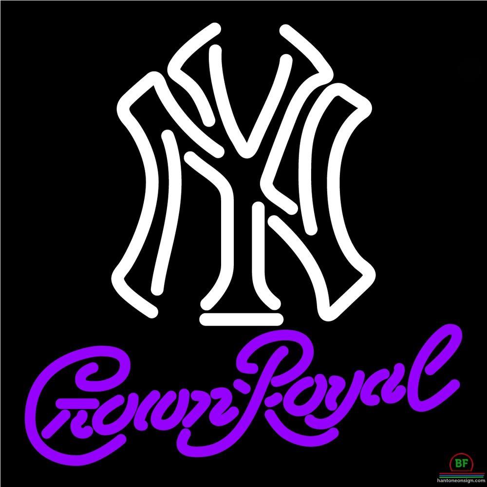 Custom Crown Royal New York yankees Neon Sign MLB Teams Neon Light