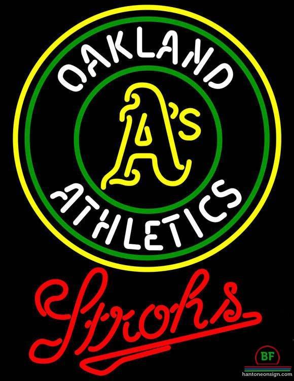 Custom Strohs Oakland_Athletics Neon Sign MLB Teams Neon Light