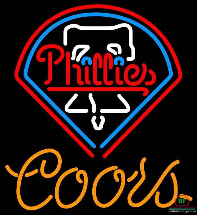 Custom Coors Light Philadelphia Phillies Neon Sign MLB Teams Neon Light