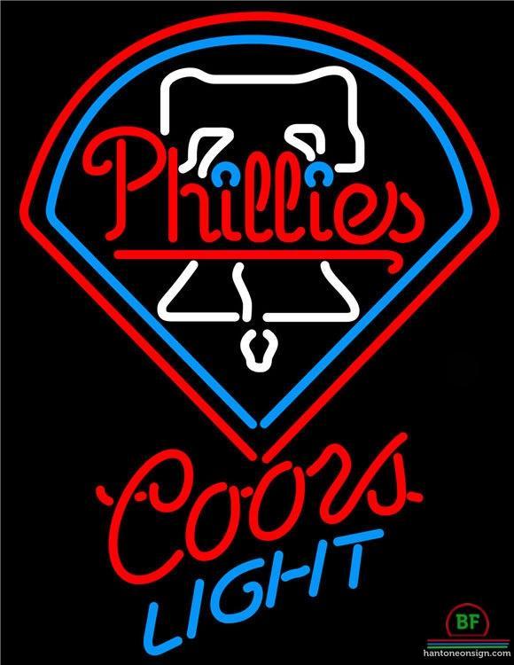 Custom Coors Light Philadelphia Phillies Neon Sign MLB Teams Neon Light