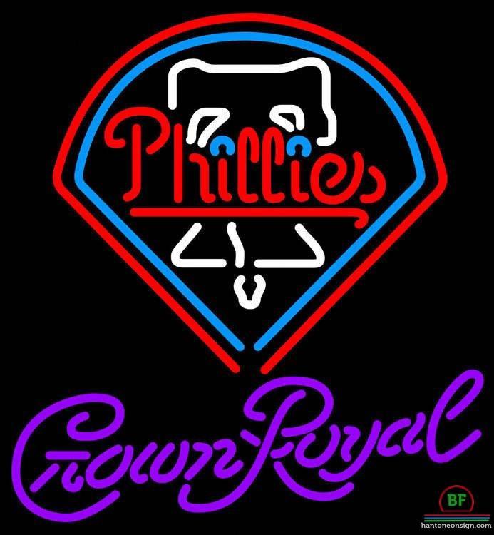 Custom Crown Royal Philadelphia Phillies Neon Sign MLB Teams Neon Light
