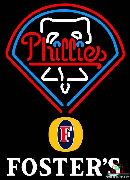 Custom Fosters Philadelphia Phillies Neon Sign MLB Teams Neon Light