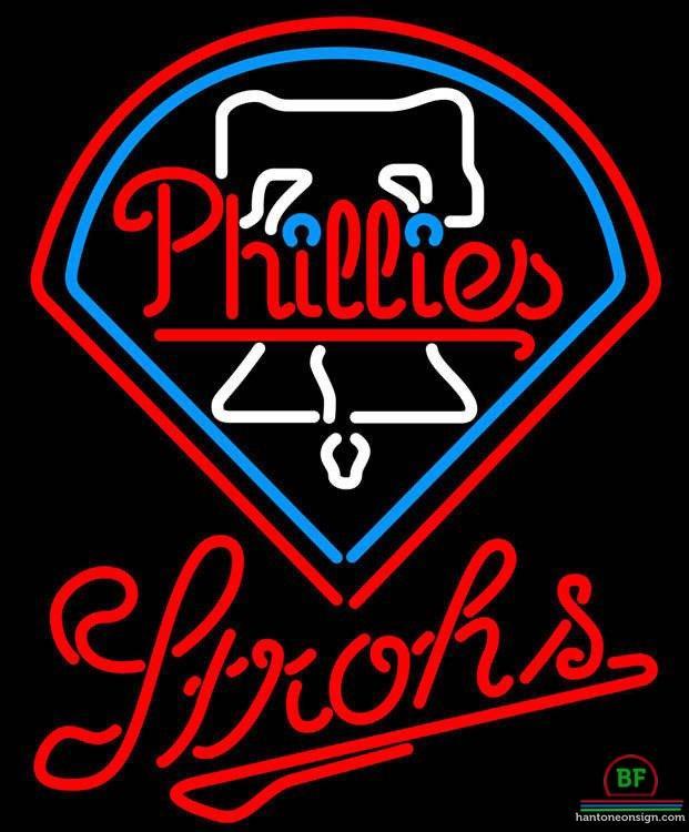 Custom Strohs Philadelphia Phillies Neon Sign MLB Teams Neon Light