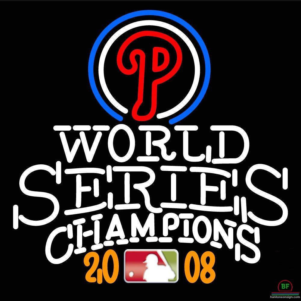 Custom Philadelphia Phillies World Series Champions Neon Sign MLB Teams Neon Light