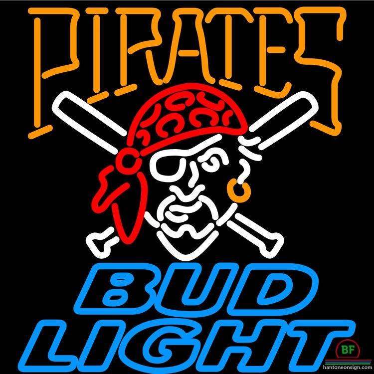 Custom Bud Light Pittsburgh Pirates Neon Sign MLB Teams Neon Light