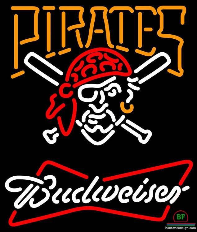 Custom Budweiser Pittsburgh Pirates Neon Sign MLB Teams Neon Light