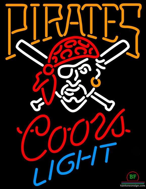 Custom Coors Light Pittsburgh Pirates Neon Sign MLB Teams Neon Light