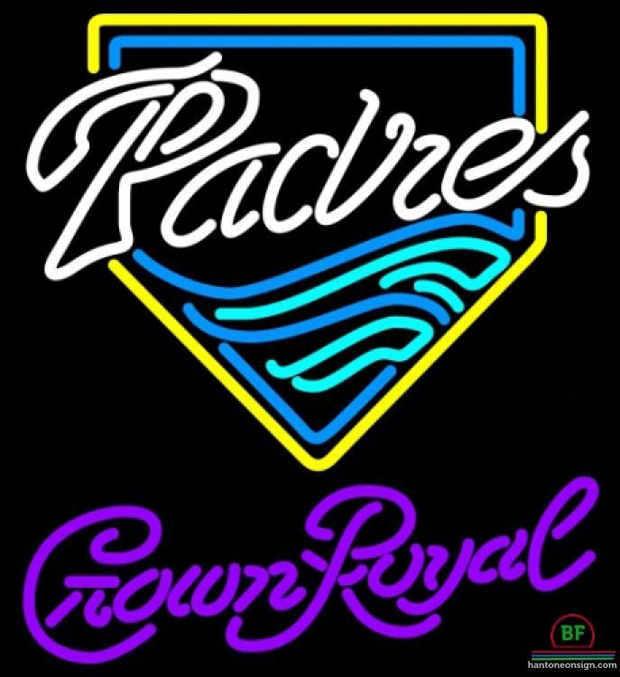 Custom Crown Royal San Diego Padres Neon Sign MLB Teams Neon Light