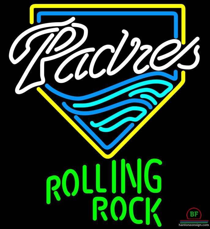 Custom Rolling Rock San Diego Padres Neon Sign MLB Teams Neon Light