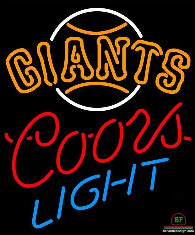 Custom Coors Light San Francisco Giants Neon Sign MLB Teams Neon Light
