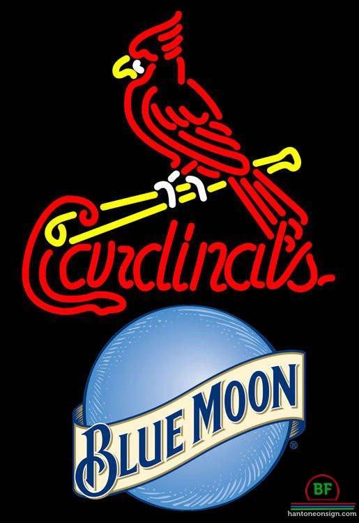 Custom Blue Moon St Louis Cardinals Neon Sign MLB Teams Neon Light