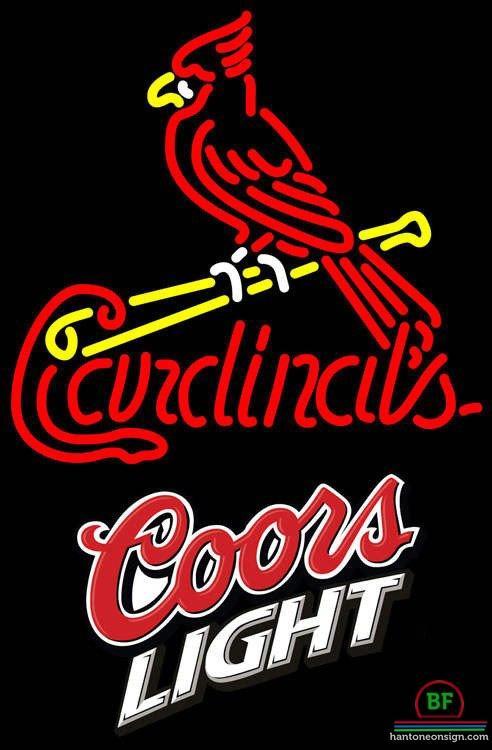 Custom Coors Light St Louis Cardinals Neon Sign MLB Teams Neon Light