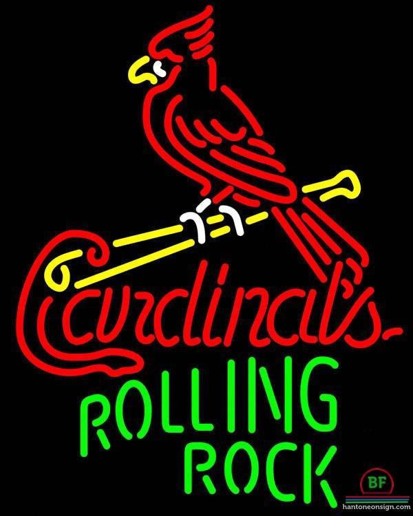 Custom Rolling Rock St Louis Cardinals Neon Sign MLB Teams Neon Light